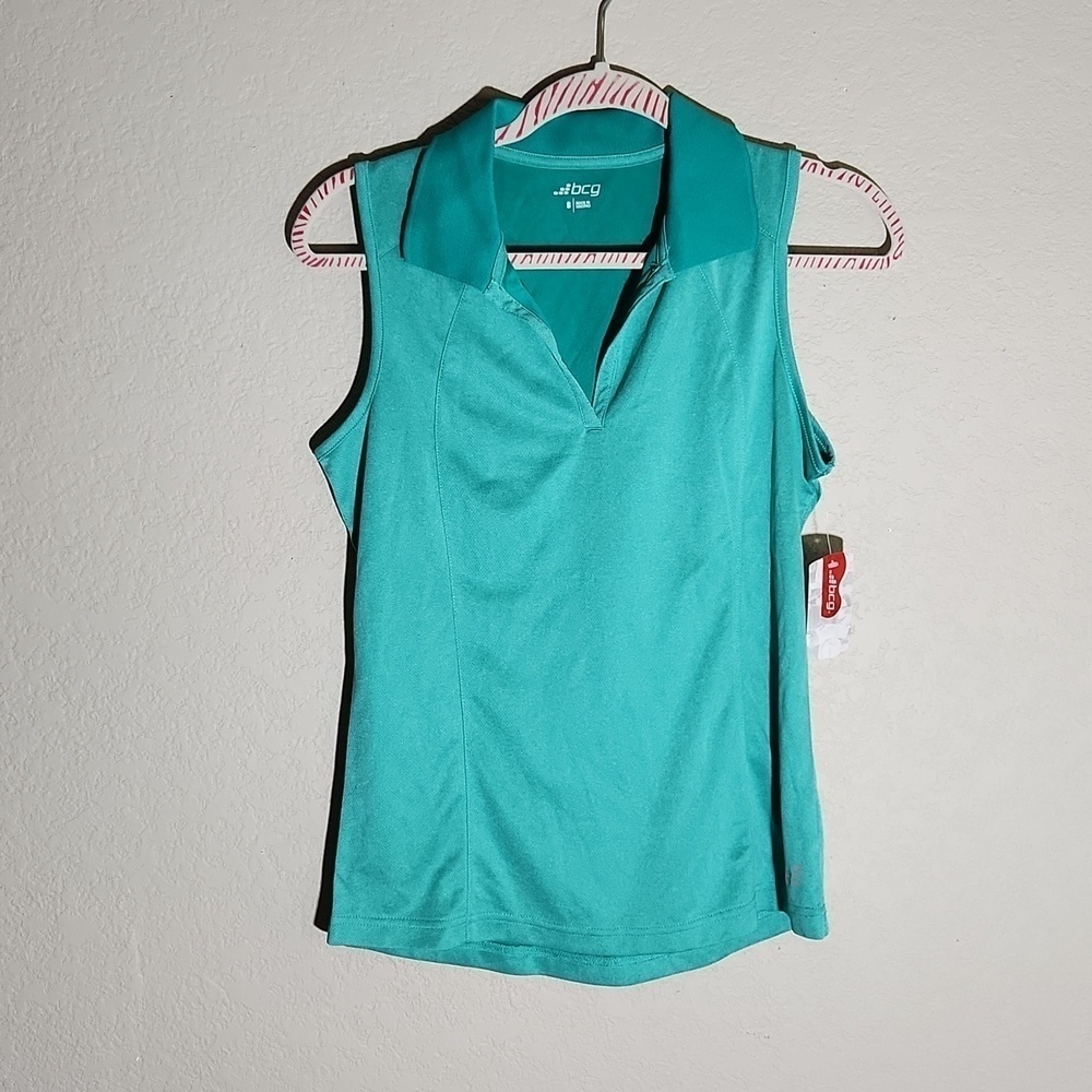 BCG Top Size S Sleeveless Polo Shirt NEW